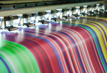 Both small and large format printing coming out of a machine