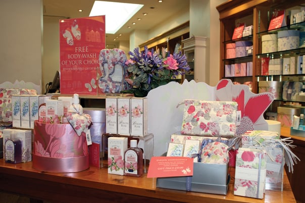 A point-of-sale retail display created by a digital printing service to promote a seasonal sale. 